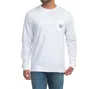 Southern Shirt Company Pledge Class Long Sleeve Tee In Bright White In White