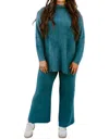 Southern Shirt Company Plush Dreamluxe Turtleneck Sweater In Legion Blue In Multi