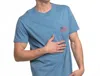 Southern Shirt Company Redemption Shot Short Sleeve Tee In Nautical Blue In Blue