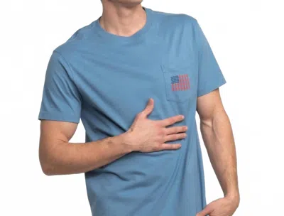 Southern Shirt Company Redemption Shot Short Sleeve Tee In Nautical Blue
