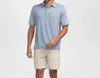 Southern Shirt Company Sarasota Stripe Polo In Hawaiian Punch In Blue