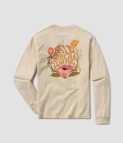 Southern Shirt Company Unisex - As You Are Long Sleeve Tee In Sesame In Silver