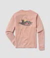 Southern Shirt Company Unisex - Buzz Catcher Long Sleeve Tee In Rust In Multi