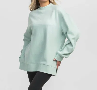 Southern Shirt Company You Deserve The Best Puff Print Sweatshirt In Cool Mint In Multi