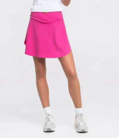 Southern Shirt Company Your Serve Tennis Skort In Vivid Rose In Multi