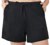 Southern Stitch Women's Frayed Shorts In Black In Black
