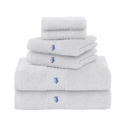 Southern Tide 6 Piece Bath Towel Set In White