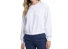 Southern Tide Addison Interlock Crew Sweatshirt In Classic White In Multi