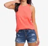 Southern Tide Avah Sun Farer Tank Top In Sunkist Coral In Orange