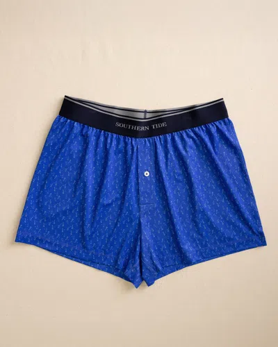 Southern Tide Beer Cheers Performance Boxer In Dazzling Blue