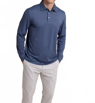Southern Tide Belfair Performance Polo In Light Indigo In Blue