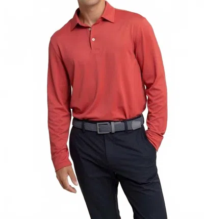 Southern Tide Belfair Performance Polo In Mineral Red In Pink