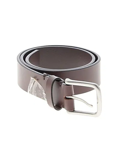 Pre-owned Southern Tide Belt In Brown