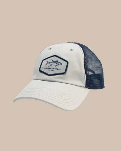 Southern Tide Big Tuna Trucker Hat In Light Grey