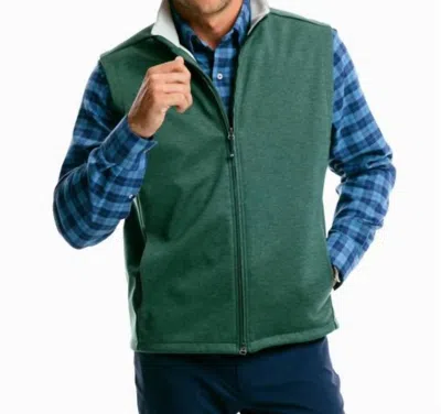 Southern Tide Breakwater Performance Vest In Heather Green Gables