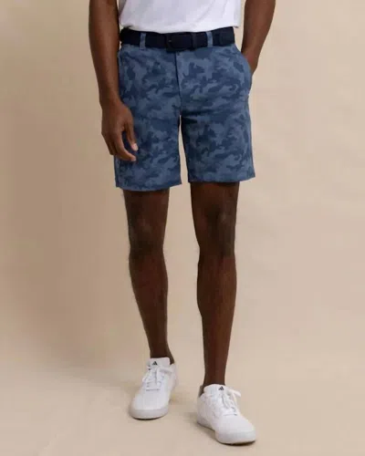 Southern Tide Brrrdie Island Camo Short In Dark Seas In Multi