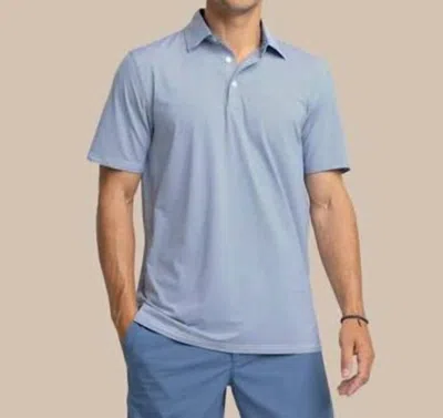 Southern Tide Brrreeze Meadowbrook Stripe Polo In Aged Denim