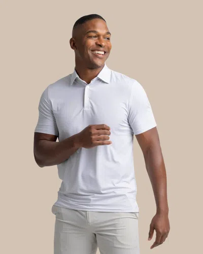 Southern Tide Brrr°®-eeze Meadowbrook Stripe Polo In Platinum Grey