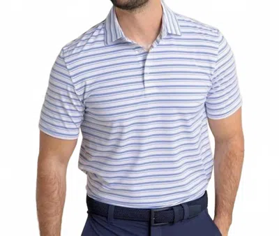 Southern Tide Brrreeze Pearl Cove Stripe Polo In Classic White In Multi