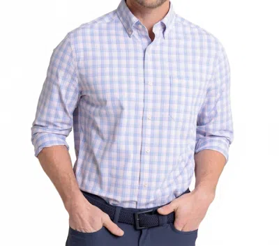Southern Tide Burkes Beach Plaid Performance Button Shirt In Parfait Pink In Multi