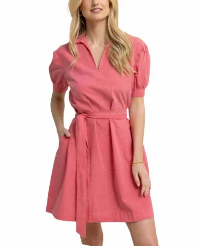 Southern Tide Calan Seersucker Dress In Camelia Rose Pink In Red