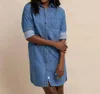 Southern Tide Cam Denim Dress In Medium Wash Indigo