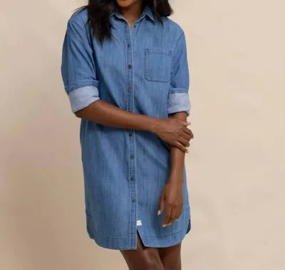 Southern Tide Cam Denim Dress In Medium Wash Indigo