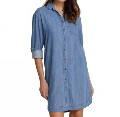 Southern Tide Cam Denim Dress In Medium Wash Indigo In Blue