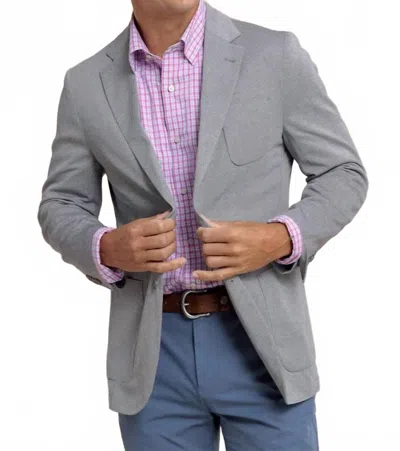 Southern Tide Charleston Blazer In Heather Steel Gray In Multi