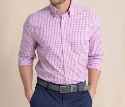 Southern Tide Charleston Broad Creek Plaid Sportshirt In Very Berry