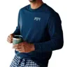 SOUTHERN TIDE CHILLIN AT THE CABIN LONG SLEEVE T-SHIRT IN BLUE