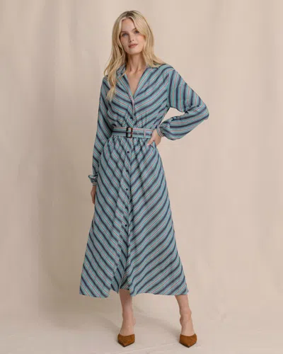 Southern Tide Clarissa Stripe Maxi Dress In Dress Blue