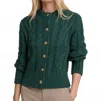Southern Tide Clarke Cable Knit Cardigan In Salt Meadow In Multi