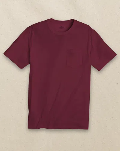Southern Tide Classic Short Sleeve Pocket T-shirt In Chianti