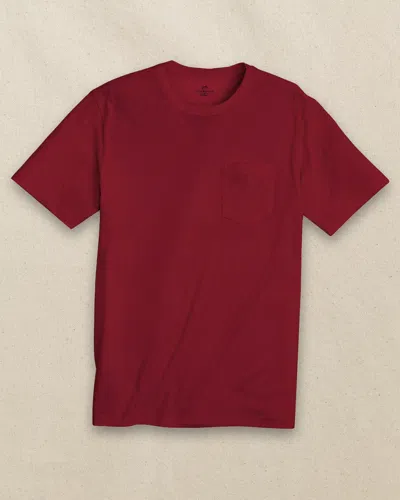 Southern Tide Classic Short Sleeve Pocket T-shirt In Crimson