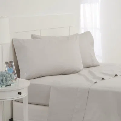 Southern Tide Cotton Twill Sheet Set In Gray