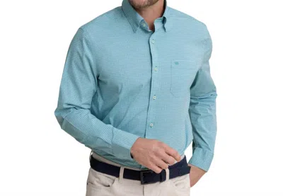 Southern Tide Crofton Charleston Plaid Sportshirt In Spruce Shade In Blue
