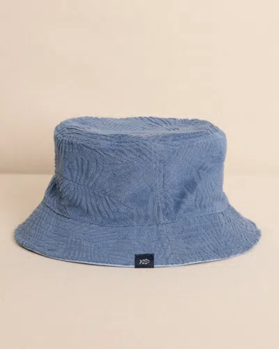 Southern Tide Crystal Beach Terry Reversible Bucket Hat In Blue