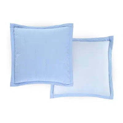 Southern Tide Darien Euro Blue/white Sham In Blue,white