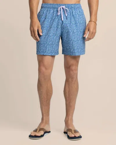 Southern Tide Dazed And Transfused Swim Trunk In Coronet Blue