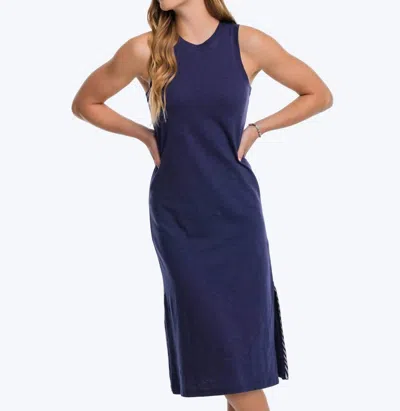 Southern Tide Delaney Sun Farer Tank Dress In Nautical Navy In Multi