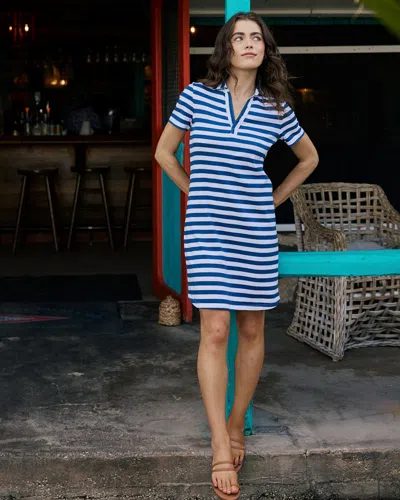 Southern Tide Demi Interlock Dress In Nautical Blue