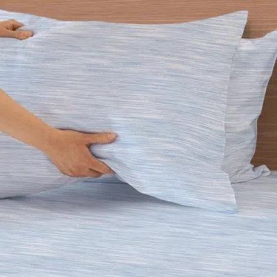 Southern Tide Distressed Stripe King Blue Sheet Set