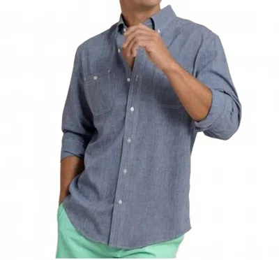 Southern Tide Dock Button Down Shirt In Seven Seas Blue