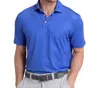 Southern Tide Driver Beers Cheers Printed Polo In Dazzling Blue In Blue