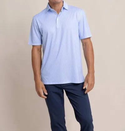 Southern Tide Driver Dock Cleat Geo Polo In Sand White In Multi