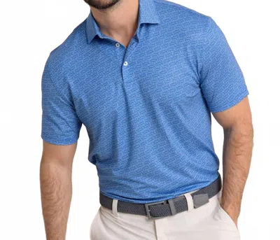 Southern Tide Driver Make It Snappy Polo In Blue Lolite