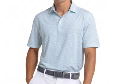 Southern Tide Driver On The Ball Printed Polo In Simply Green In Multi