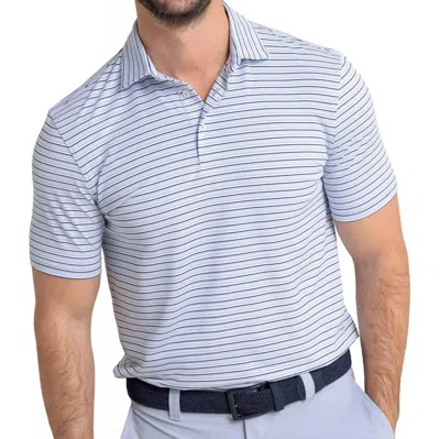 Southern Tide Driver Oyster Creek Stripe Polo In 11488-3291 In Blue