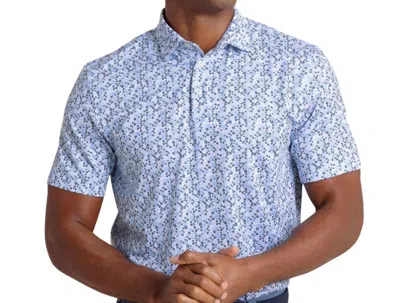 Southern Tide Driver Petal Party Printed Polo In White